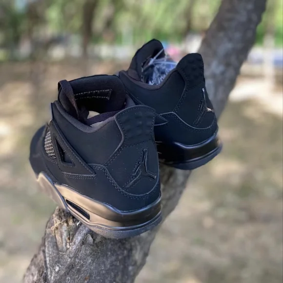 Jordan Air Jordan 4 Black Cat High Top retro basketball shoes GS Black 2020